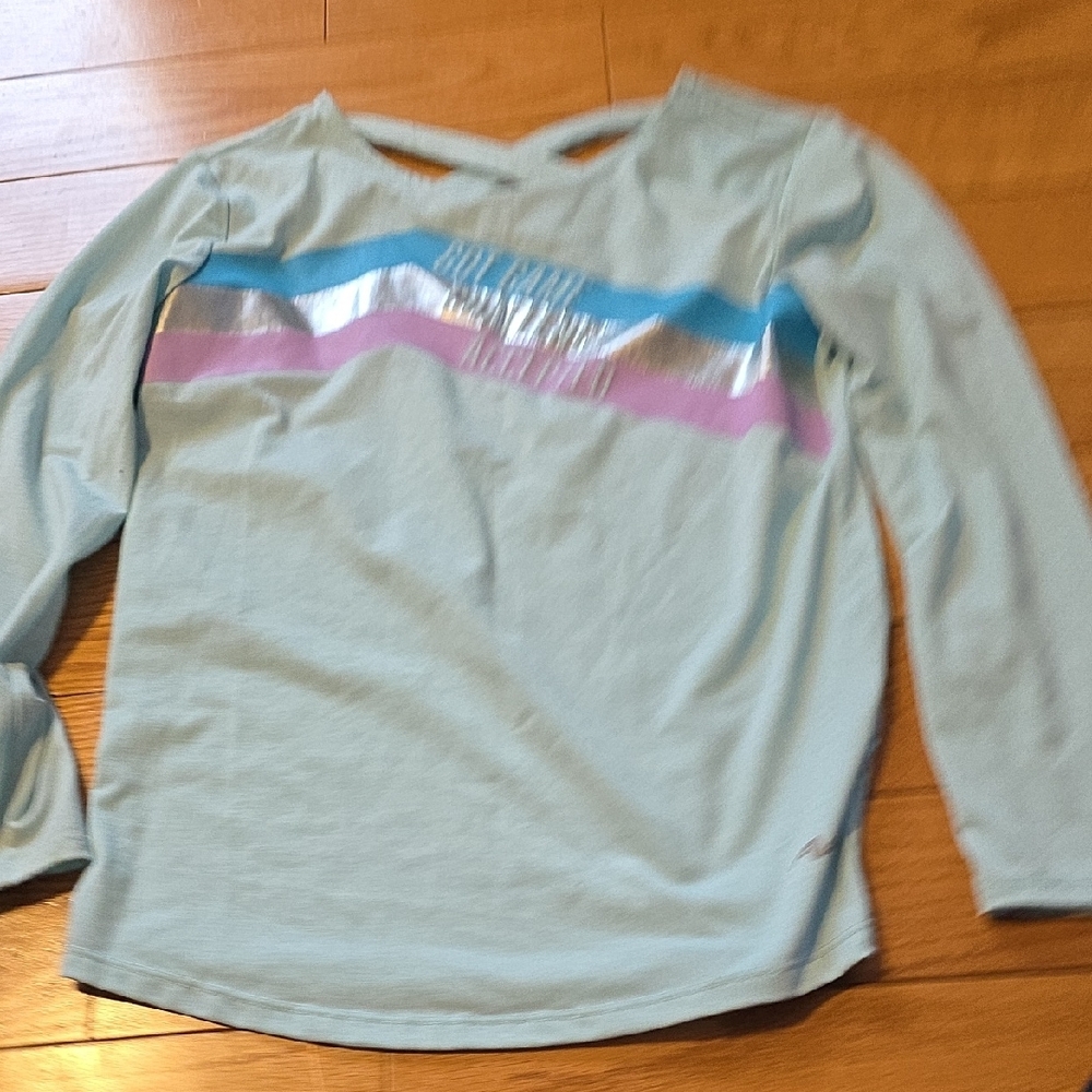 Kids Long Sleeve Shirt - Blue and Silver